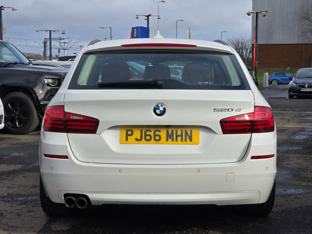 BMW 5 Series 2L Se PJ66MHN White #5
