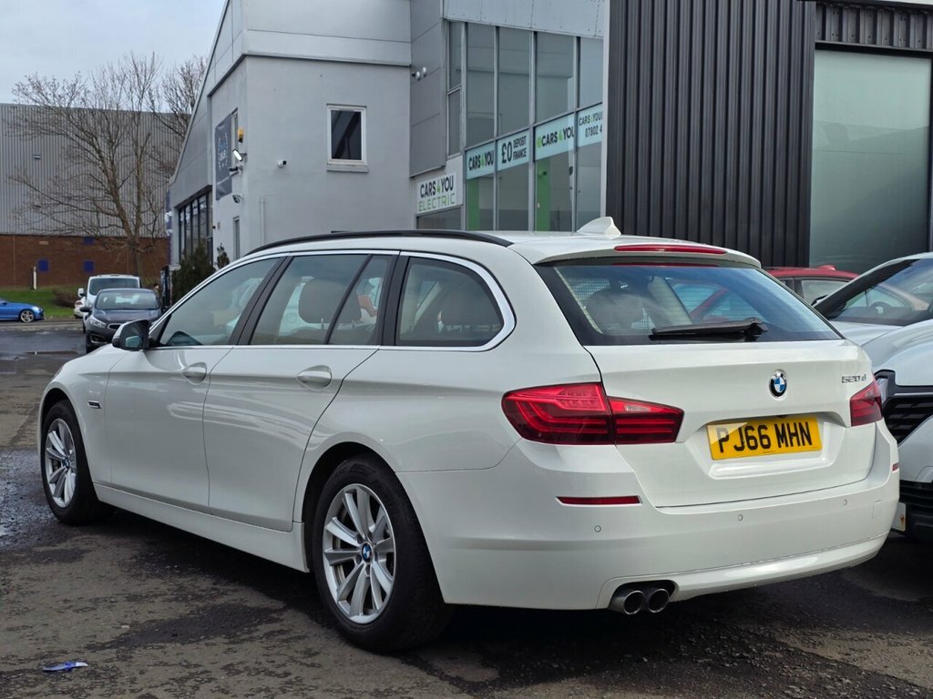 BMW 5 Series 2L Se PJ66MHN White #4