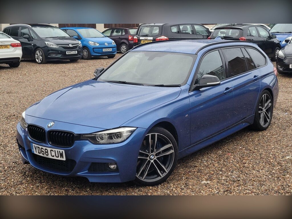 BMW 3 Series 2.0 320I M Sport Shadow Edition Touring Euro YD68CUW Blue #2