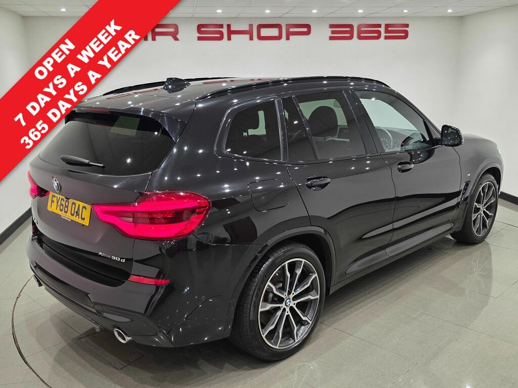 BMW X3 30D M Sport Suv FY68OAC Black #2