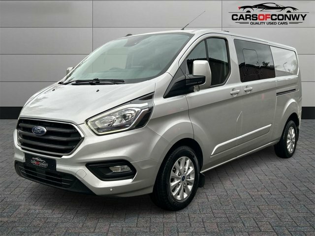 Ford Transit Custom 2.0 320 Ecoblue Limited Crew Van Double Cab Di SK20OCB Silver #3