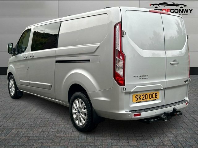 Ford Transit Custom 2.0 320 Ecoblue Limited Crew Van Double Cab Di SK20OCB Silver #5