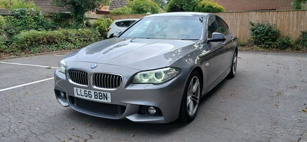 BMW 5 Series Saloon 2.0 520D M Sport Saloon 2016 LL66BBN Grey #4