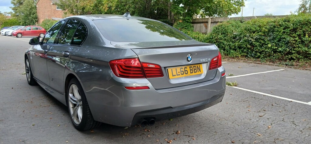 BMW 5 Series Saloon 2.0 520D M Sport Saloon 2016 LL66BBN Grey #5