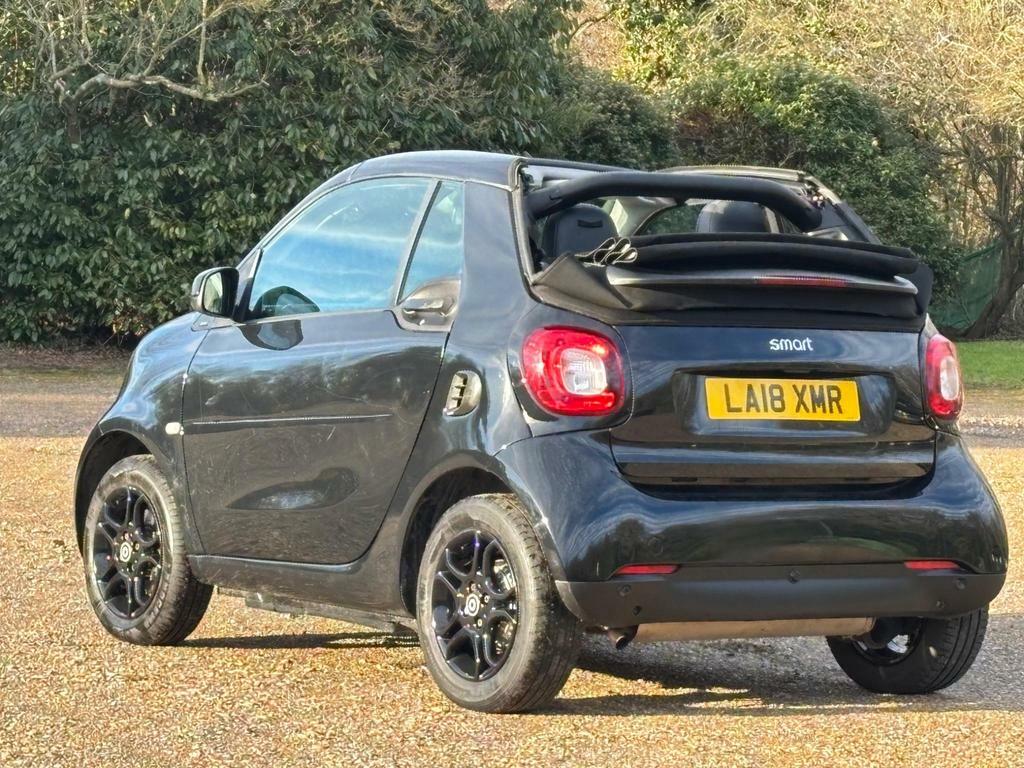Smart Fortwo Cabrio 1.0 Prime Premium Cabriolet Twinamic Euro 6 S S Black #2