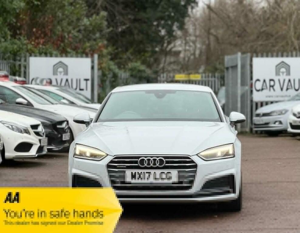 Audi A5 Hatchback 2.0 Tdi S Line Sportback S Tronic Quattr MX17LCG White #4
