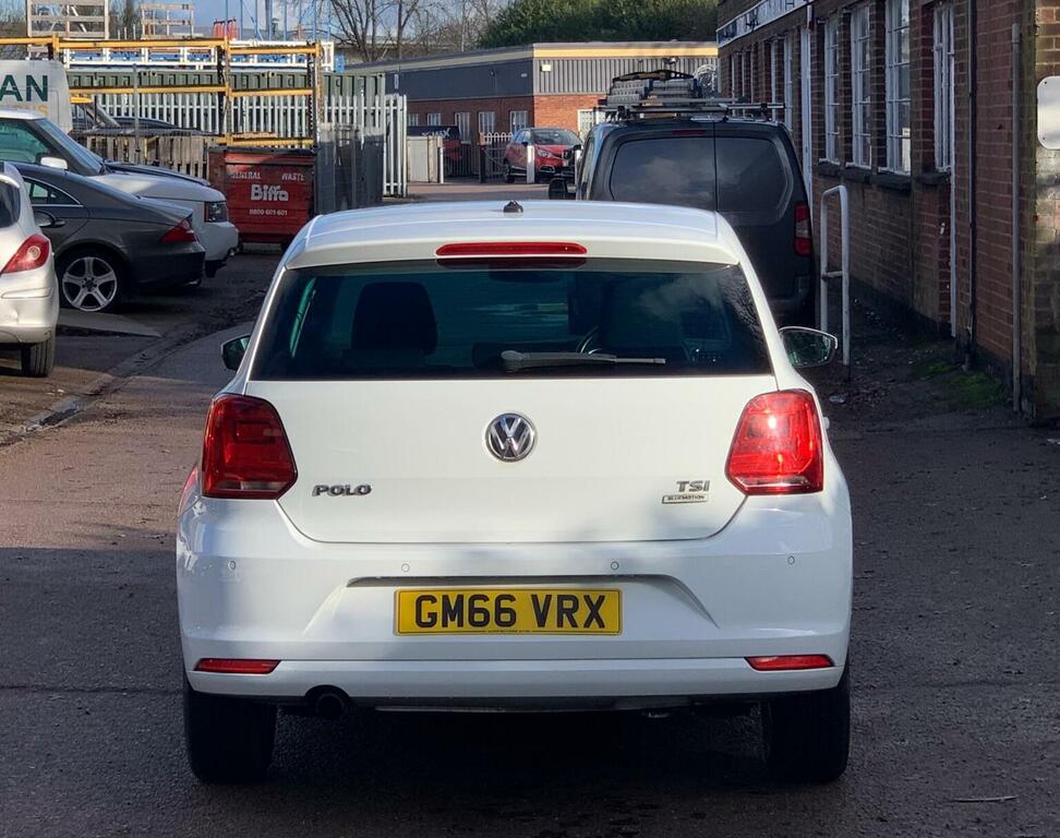 Volkswagen Polo Hatchback 1.2 Tsi Bluemotion Tech Match Euro 6 S GM66VRX White #6