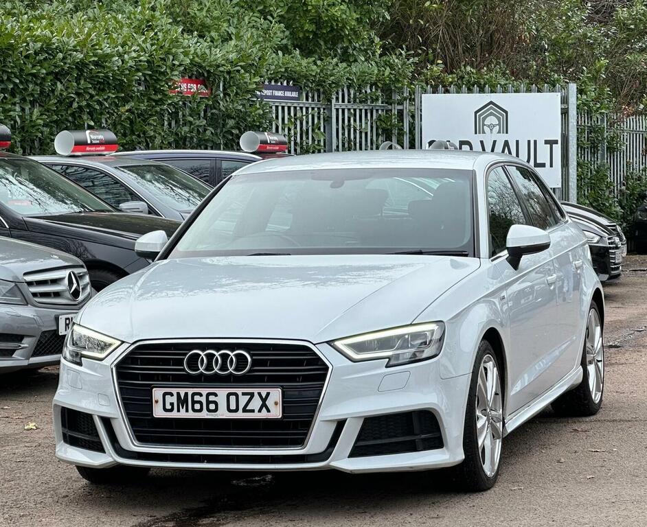 Audi A3 Hatchback 2.0 Tdi S Line Sportback S Tronic 6 GM66OZX White #5
