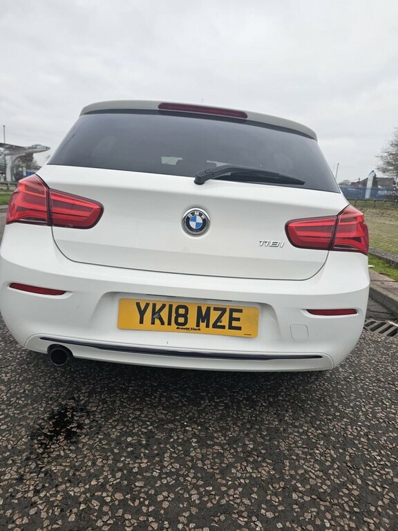 BMW 1 Series 1.5 118I Sport 5-Door 2018 YK18MZE White #4