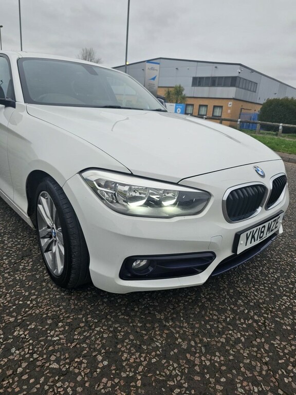 BMW 1 Series 1.5 118I Sport 5-Door 2018 YK18MZE White #5
