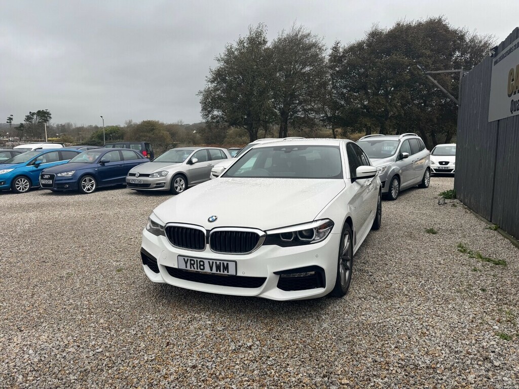 BMW 5 Series 520D M Sport YR18VWM White #3