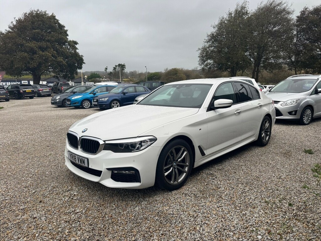 BMW 5 Series 520D M Sport YR18VWM White #4