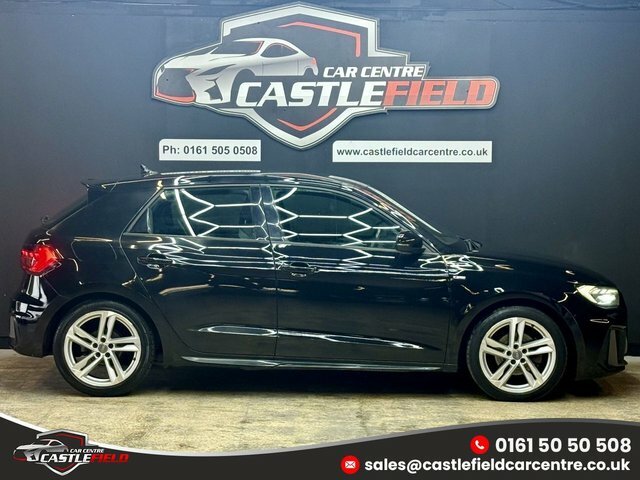 Audi A1 2019 1.0 Tfsi 30 S Line Sportback S Tro KM19OJV Black #4