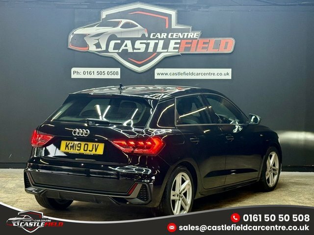 Audi A1 2019 1.0 Tfsi 30 S Line Sportback S Tro KM19OJV Black #6