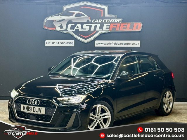 Audi A1 2019 1.0 Tfsi 30 S Line Sportback S Tro KM19OJV Black #3