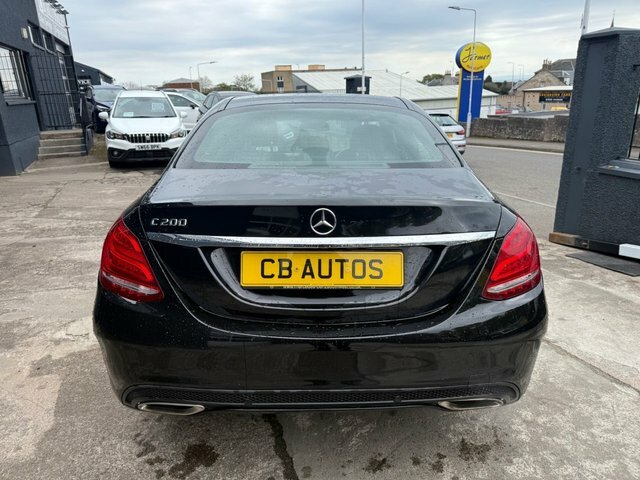 Mercedes-Benz C Class 2017 2.0 C200 Amg Line Premium Plus Saloon P WG67XBR Black #3