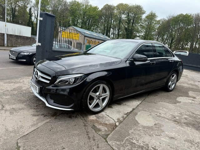 Mercedes-Benz C Class 2017 2.0 C200 Amg Line Premium Plus Saloon P WG67XBR Black #6