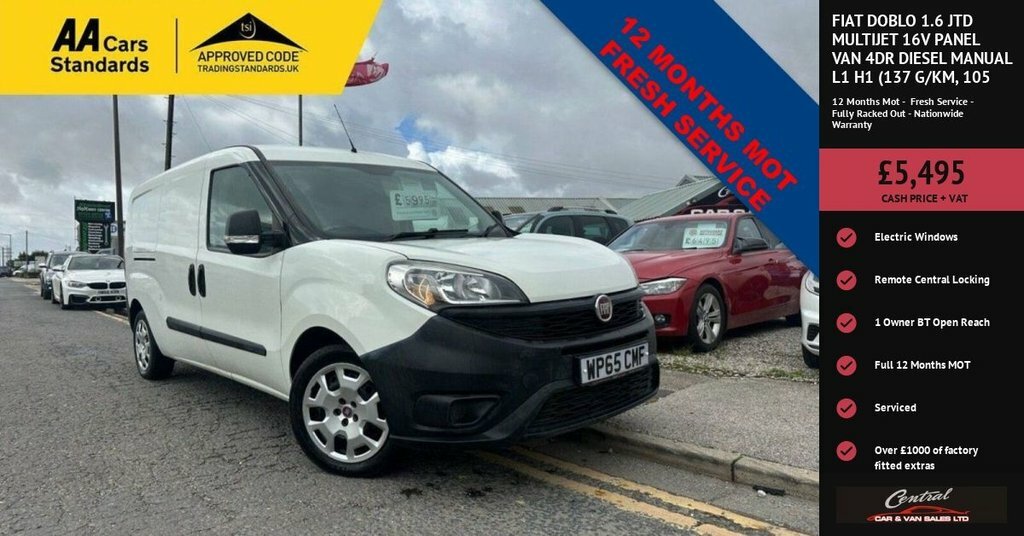 Fiat Doblo 1.6L Maxi White