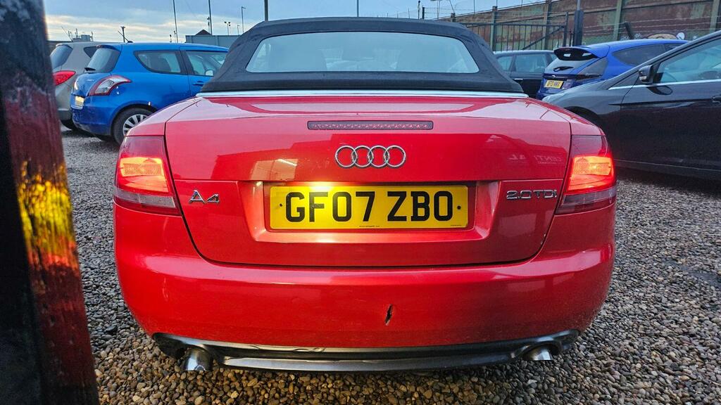 Audi A4 Convertible 2.0 Tdi S Line 2007 Red #4