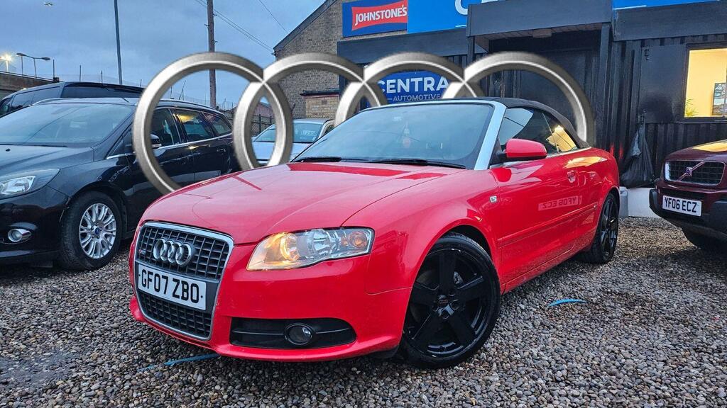 Audi A4 Convertible 2.0 Tdi S Line 2007 Red
