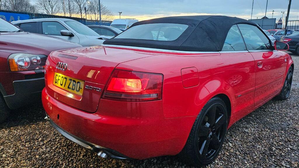 Audi A4 Convertible 2.0 Tdi S Line 2007 Red #5