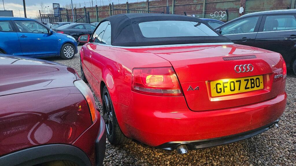 Audi A4 Convertible 2.0 Tdi S Line 2007 Red #3