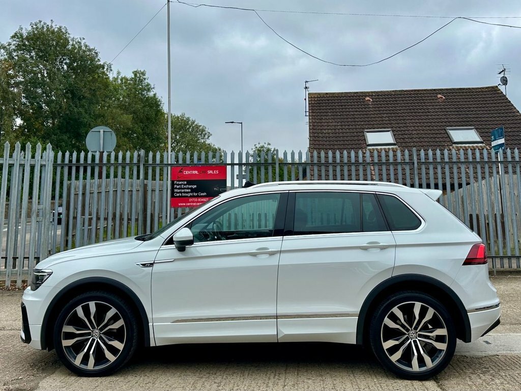 Volkswagen Tiguan 2.0 Tdi Bluemotion Tech R-line Suv Dsg NG17YXC White #4