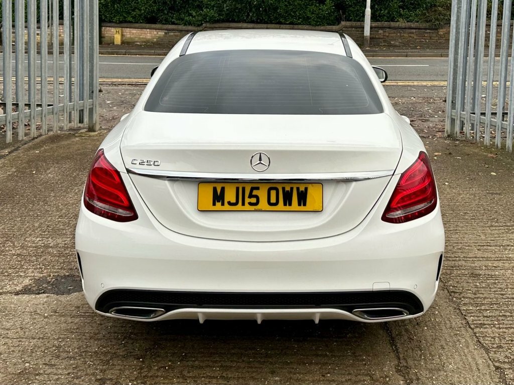 Mercedes-Benz C Class 2.1 C250 Bluetec Amg Line Saloon G-tron MJ15OWW White #6
