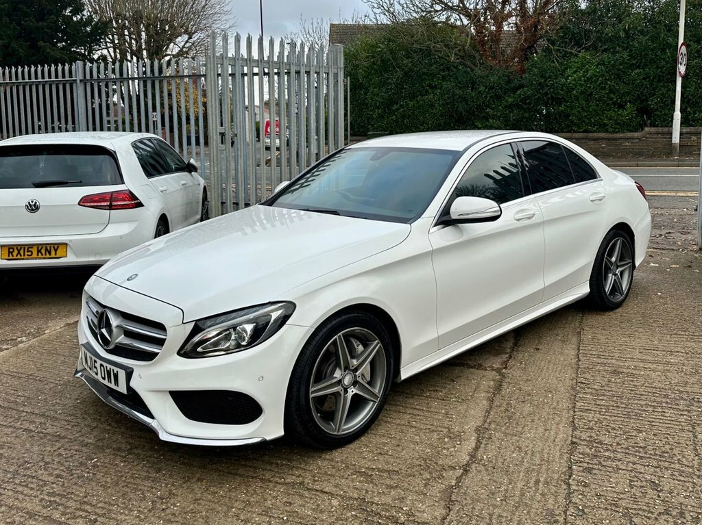 Mercedes-Benz C Class 2.1 C250 Bluetec Amg Line Saloon G-tron MJ15OWW White #3