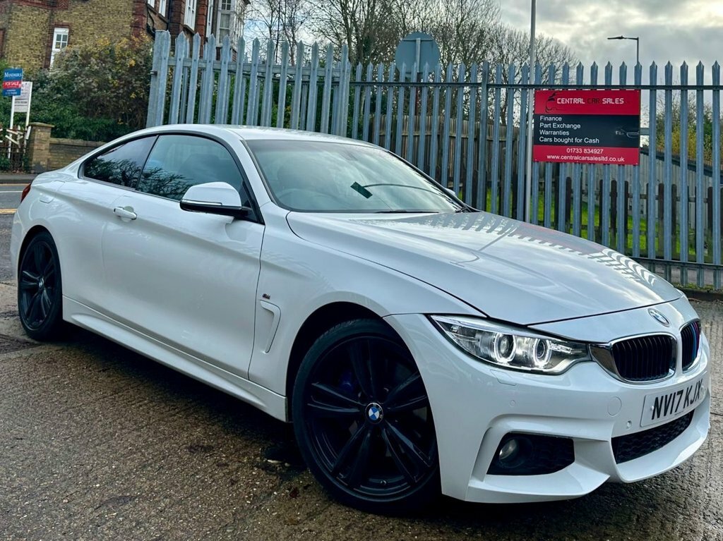 BMW 4 Series Gran Coupe 2.0 420D M Sport Coupe Euro 6 S NV17KJX White