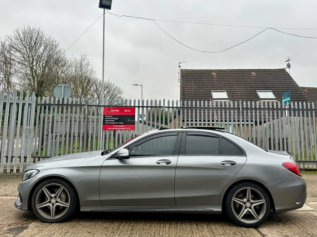 Mercedes-Benz C Class 2.1 C220 Bluetec Amg Line Premium Saloon Die SM15BWW Silver #4
