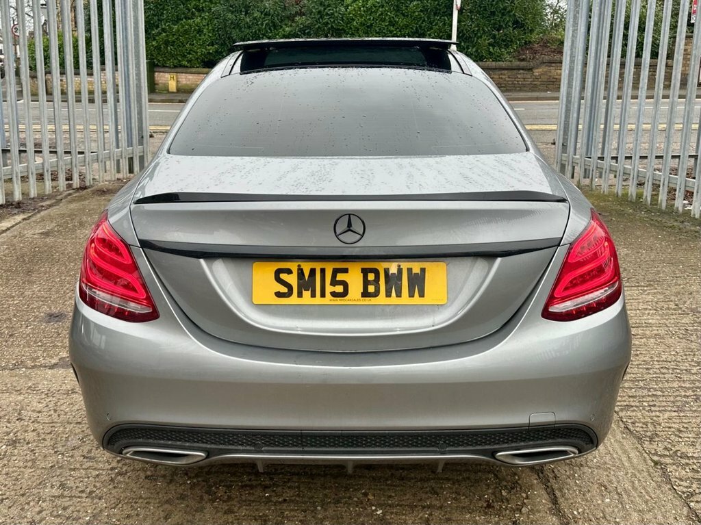 Mercedes-Benz C Class 2.1 C220 Bluetec Amg Line Premium Saloon Die SM15BWW Silver #6