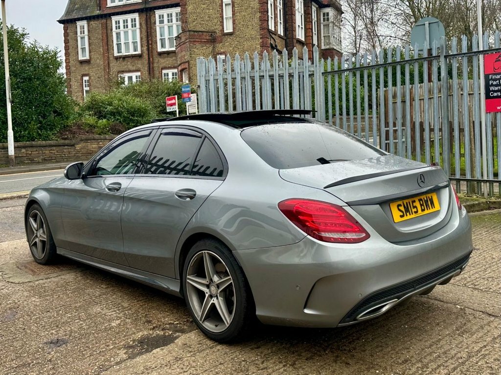 Mercedes-Benz C Class 2.1 C220 Bluetec Amg Line Premium Saloon Die SM15BWW Silver #5