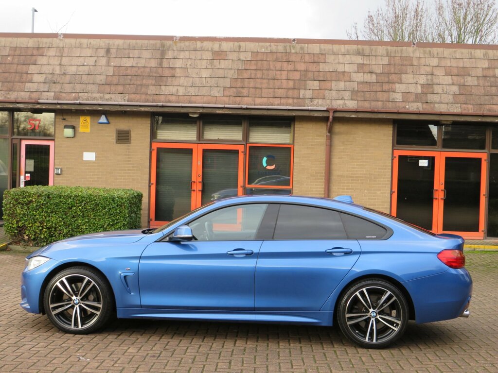 BMW 4 Series Gran Coupe 3.0 435D M Sport Hatchback Xdrive VK66XOO Blue #6