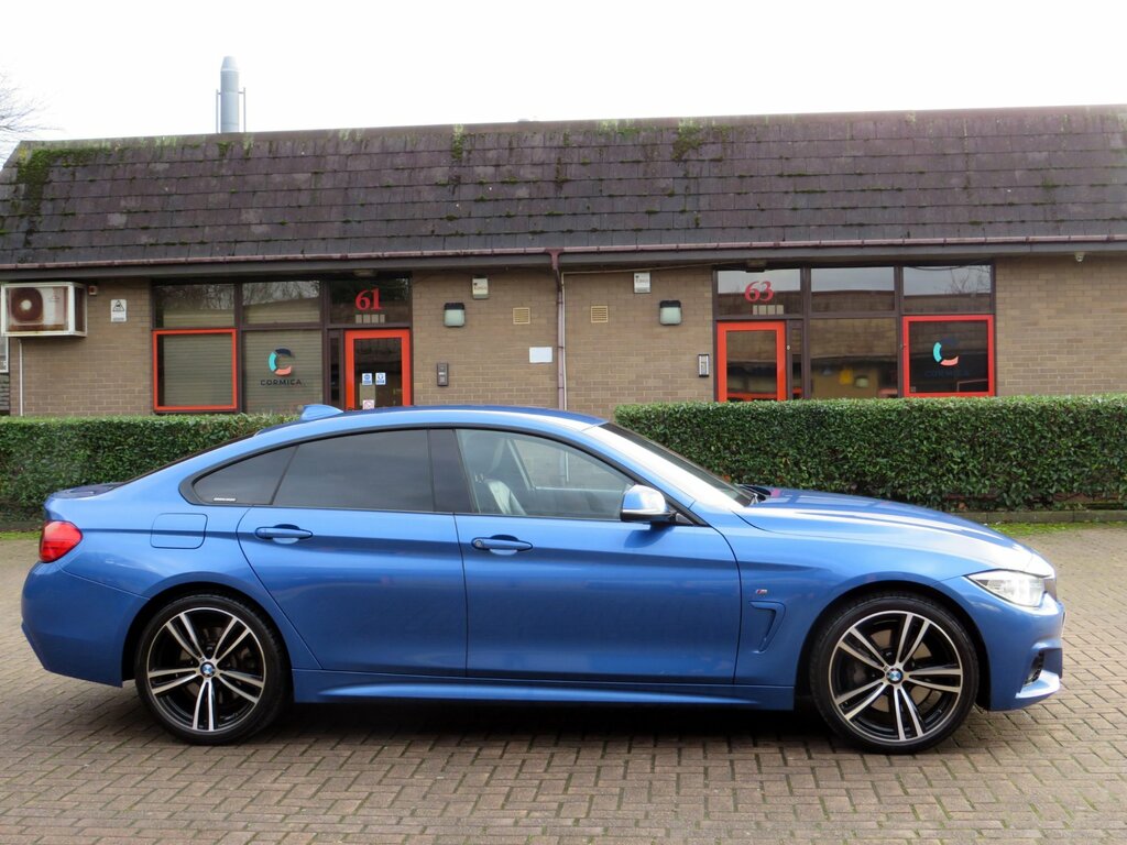 BMW 4 Series Gran Coupe 3.0 435D M Sport Hatchback Xdrive VK66XOO Blue #2