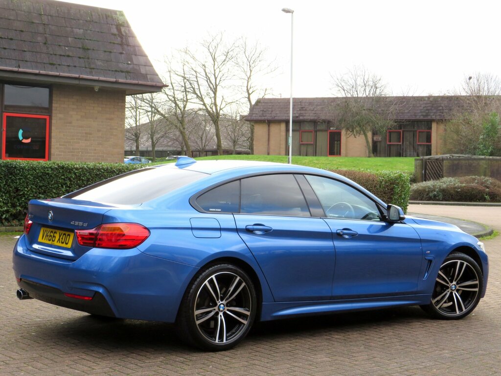 BMW 4 Series Gran Coupe 3.0 435D M Sport Hatchback Xdrive VK66XOO Blue #3