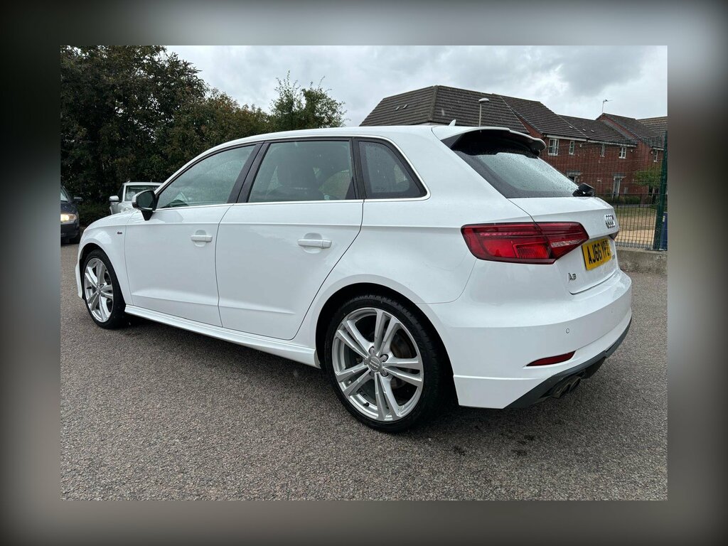 Audi A3 1.4 Tfsi Cod S Line Sportback Euro 6 Ss AJ66YPZ White #3