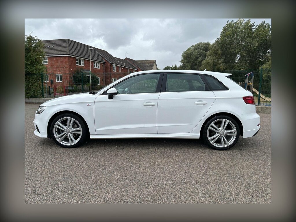 Audi A3 1.4 Tfsi Cod S Line Sportback Euro 6 Ss AJ66YPZ White #2