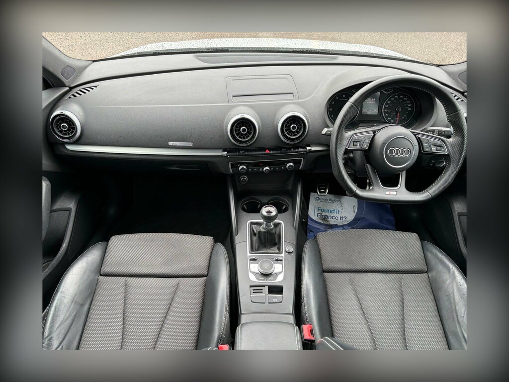 Audi A3 1.4 Tfsi Cod S Line Sportback Euro 6 Ss AJ66YPZ White #4