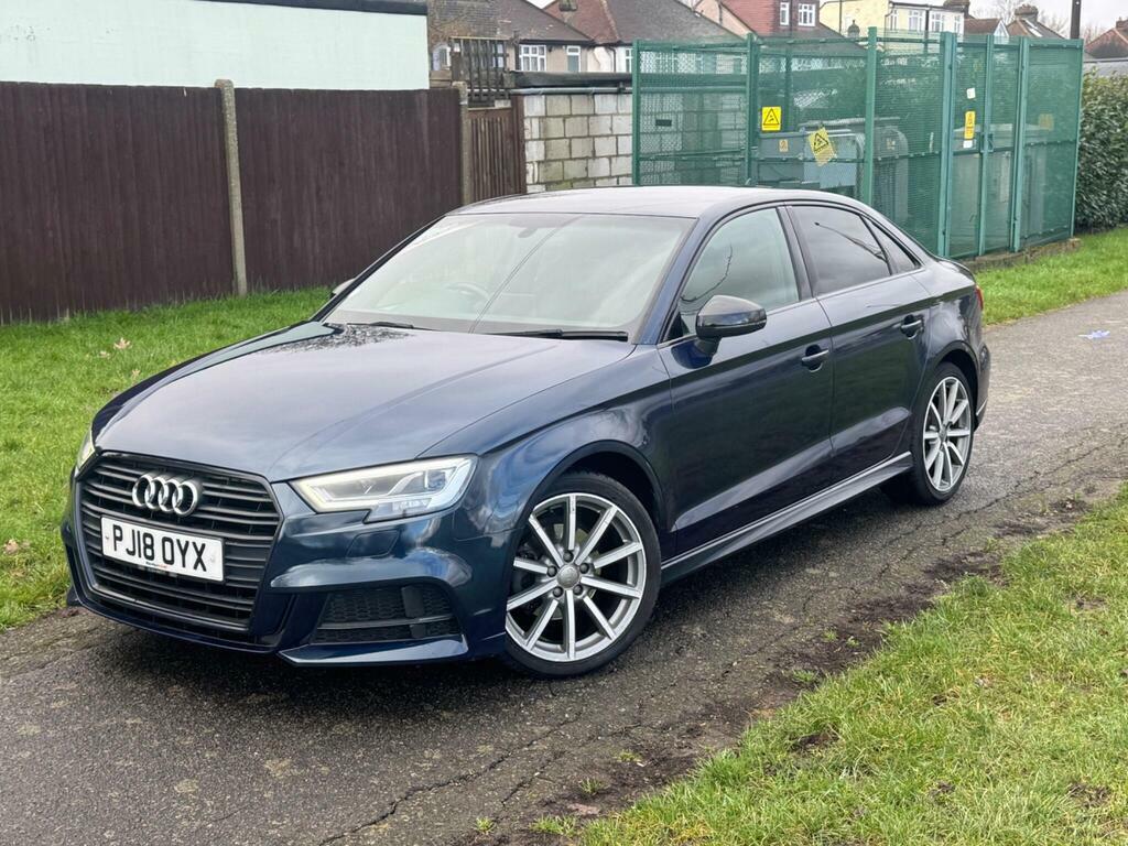 Audi A3 2018 Audi A3 1.5 Tfsi Cod Black Edition Saloon Blue