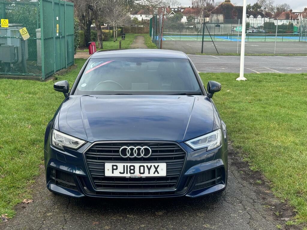 Audi A3 2018 Audi A3 1.5 Tfsi Cod Black Edition Saloon PJ18OYX Blue #2