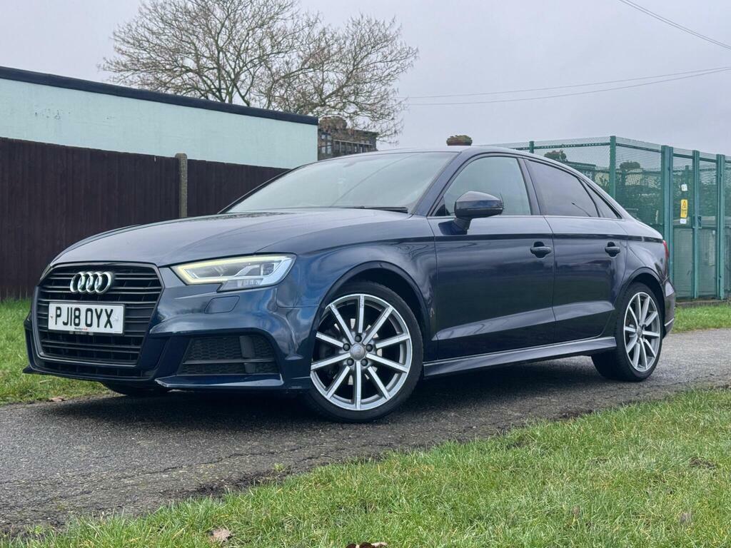 Audi A3 2018 Audi A3 1.5 Tfsi Cod Black Edition Saloon PJ18OYX Blue #6
