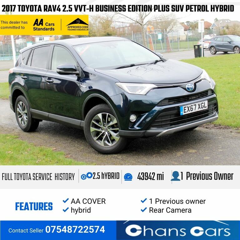 Toyota Rav 4 2017 Toyota Rav4 2.5 Vvt-h Business Edition Plus S Blue