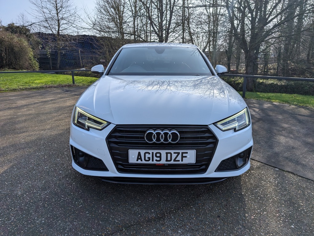 Audi A4 2.0 Tfsi 35 Black Edition Saloon S Tron AG19DZF White #6