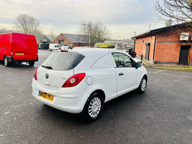Vauxhall Corsa 2012 1.3 Cdti Ecoflex 16V Car Derived Van Dies BK62YPJ White #5