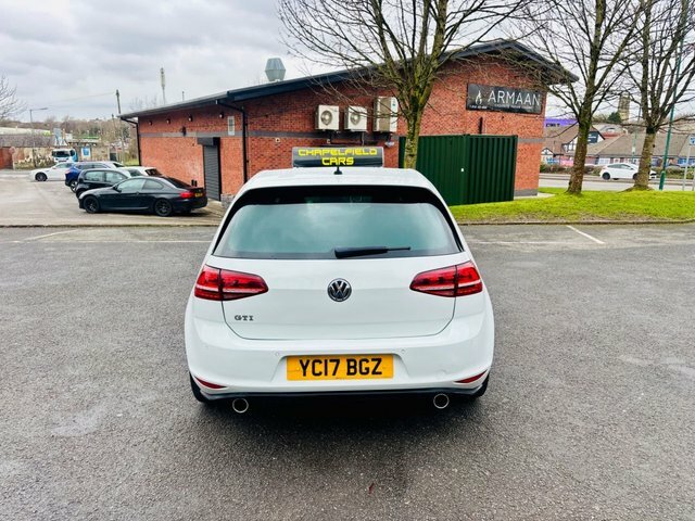Volkswagen Golf 2017 2.0 Tsi Bluemotion Tech Gti Hatchback Pet YC17BGZ White #4