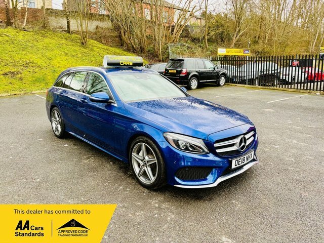 Mercedes-Benz C Class 2018 2.1 C220d Amg Line Estate G-tronic Blue