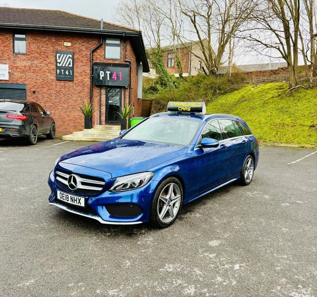 Mercedes-Benz C Class 2018 2.1 C220d Amg Line Estate G-tronic OE18NHX Blue #3