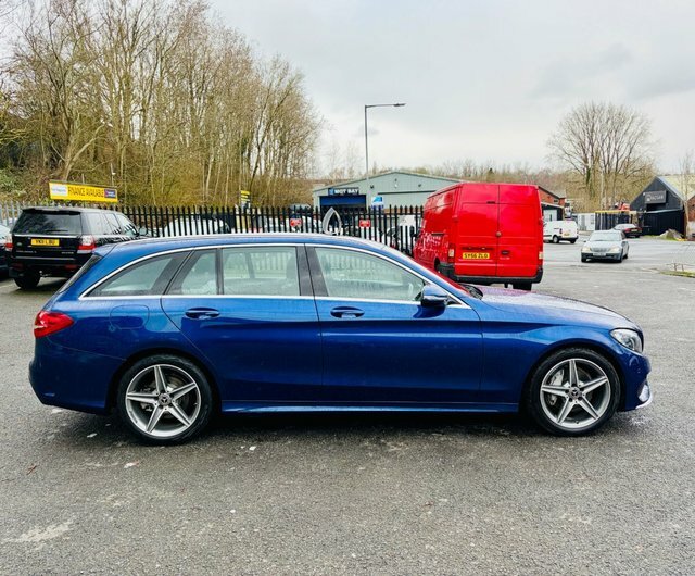 Mercedes-Benz C Class 2018 2.1 C220d Amg Line Estate G-tronic OE18NHX Blue #6