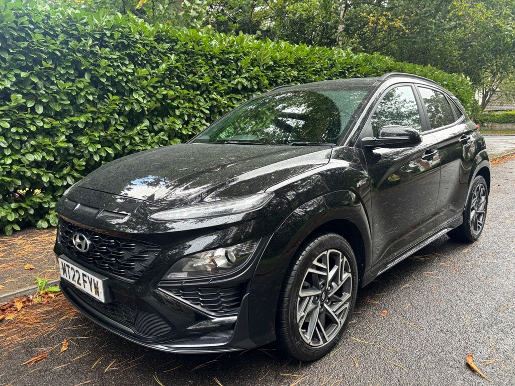 Hyundai Kona 1.0 T-gdi Mhev N Line Euro 6 Ss MT22FYW Black #2